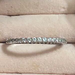 Elegant Silver Toned Spacer Ring